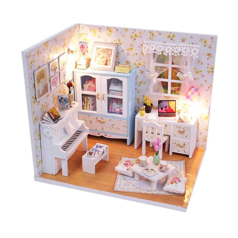 Jual A1Toys DIY House Miniature Ruang Bermusik Kerajinan  