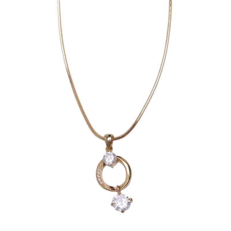 jual afina jewelry oval shape korean pendant necklace jual afina jewelry oval shape korean pendant necklace