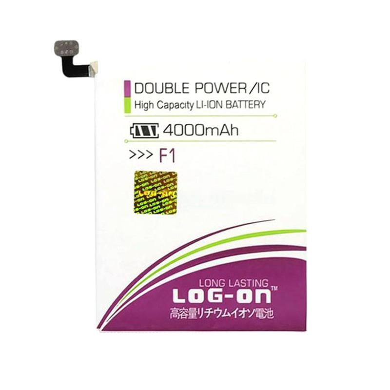 Jual Log On Double Power and IC Battery for OPPO F1 [4000