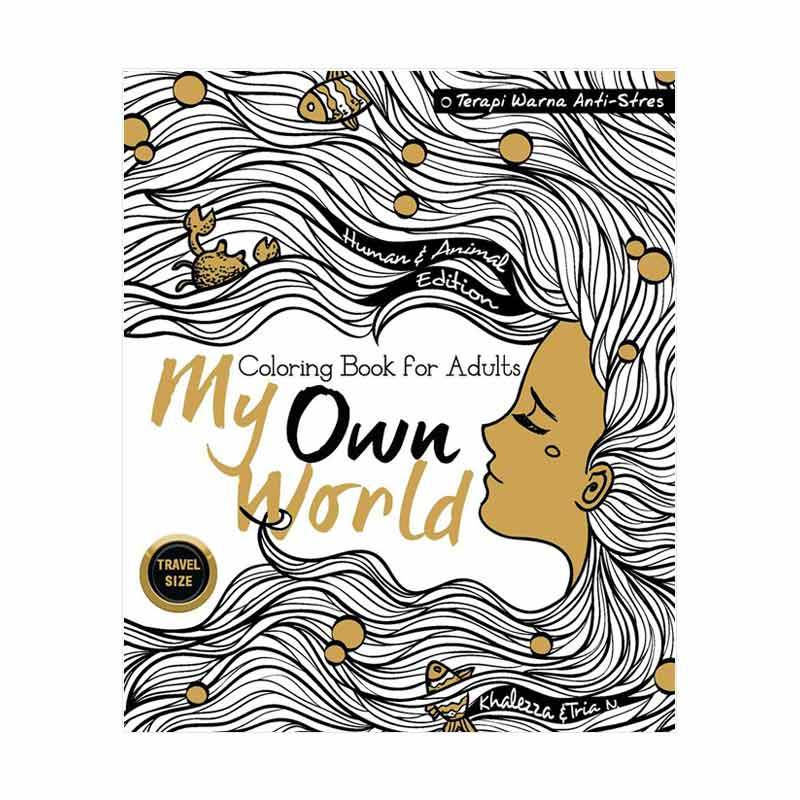 Jual Desain Buku My Own World Coloring Book for Adults