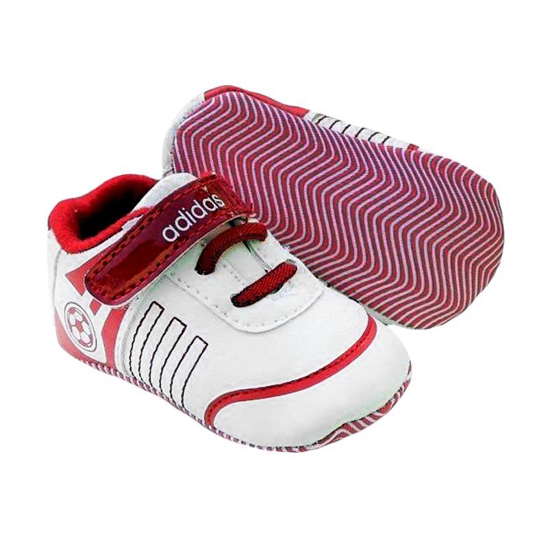 Jual Prewalker Adidas Bola Putih Merah Sepatu Bayi - White