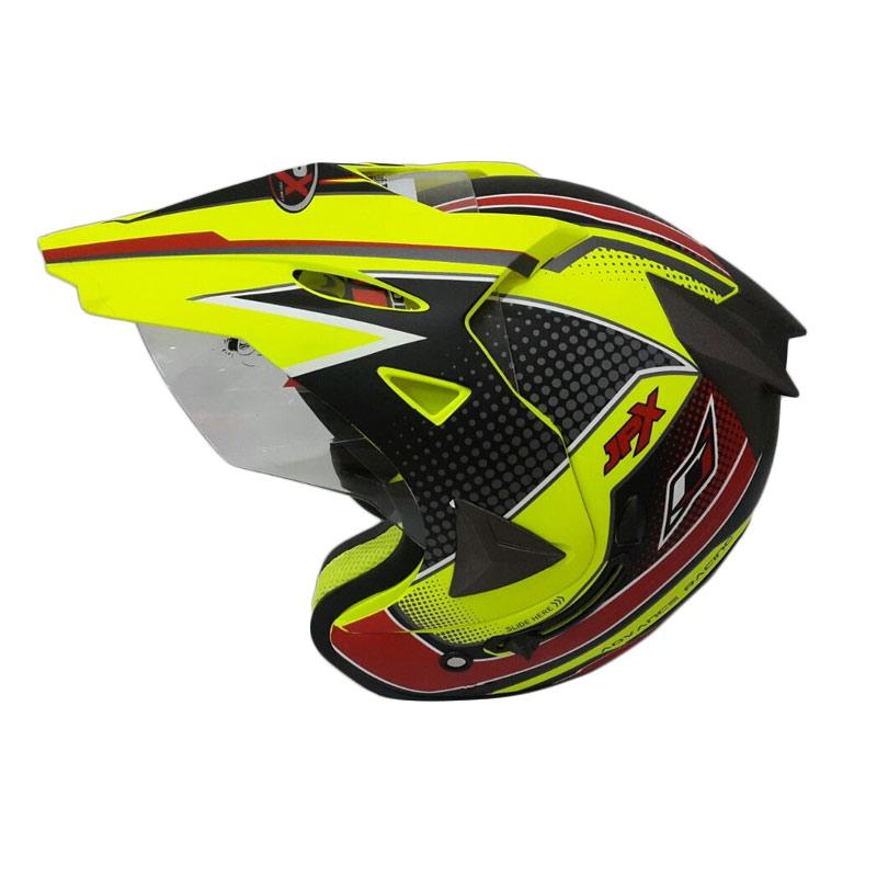 Jual JPX  Supermoto Advance Fluorescent Helm  Face Yellow 