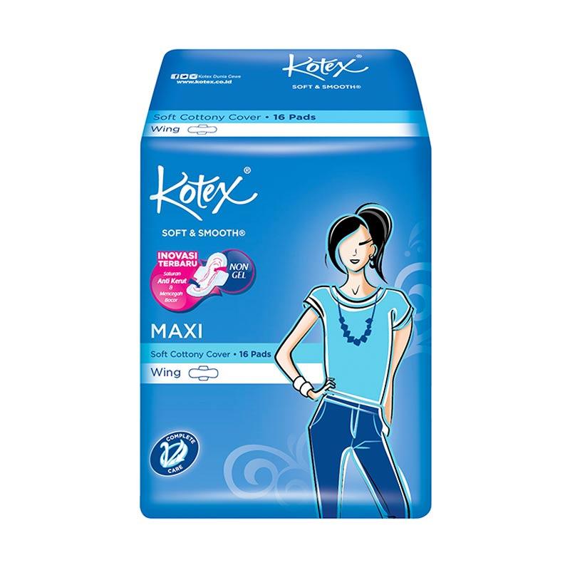 Jual Kotex Soft & Smooth Maxi Plus Wing Pembalut Wanita