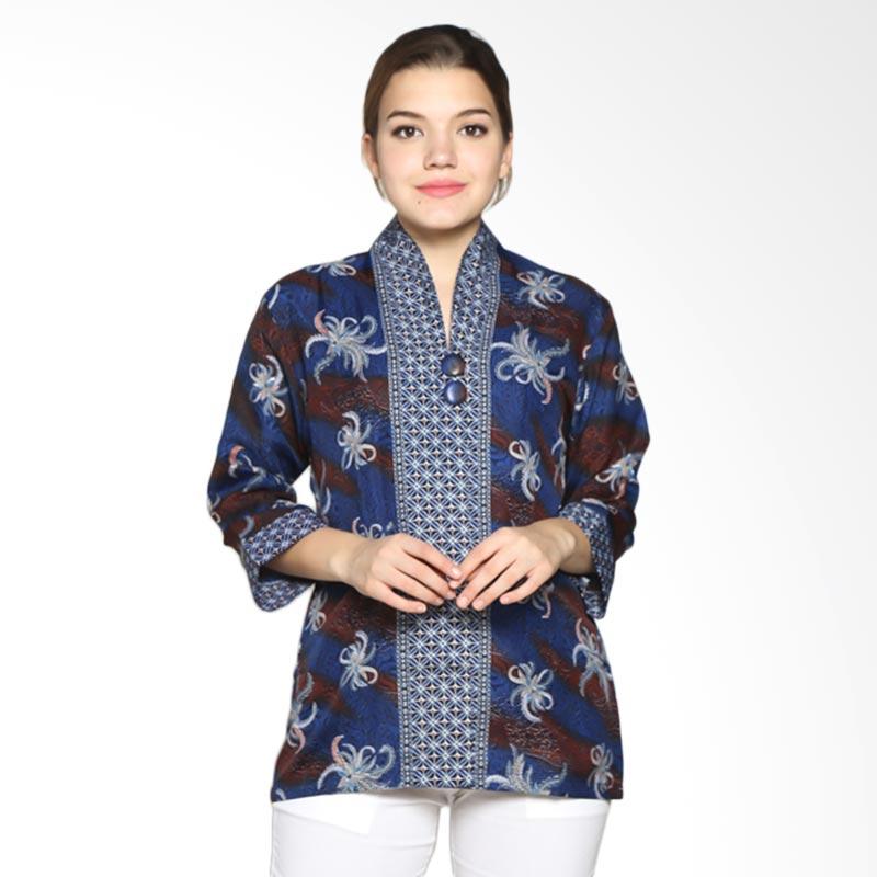 Harga Adikusuma Women 402285106 Blouse Batik Kembang Ceplok Atasan