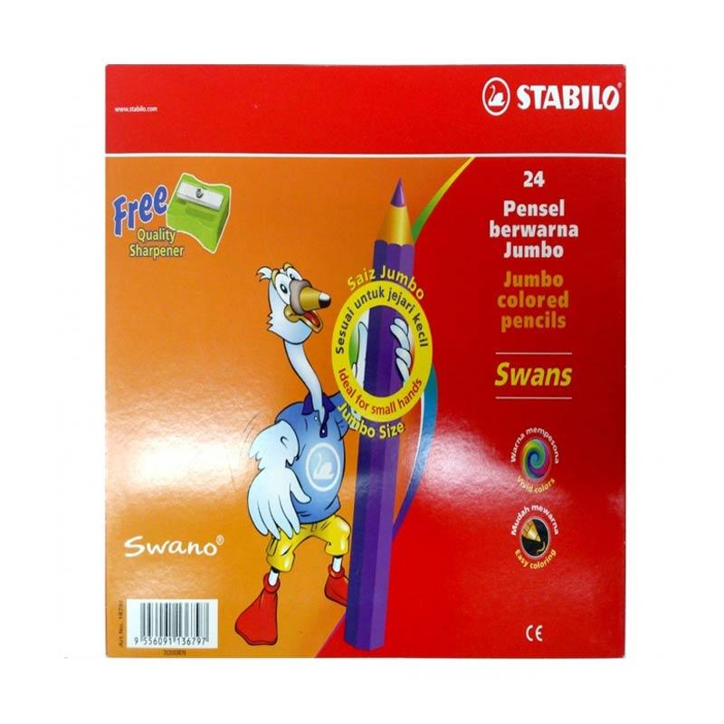 Jual STABILO Swans Jumbo Color Pencils Set Pensil Warna 