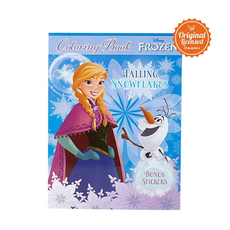 Jual Frozen  Falling Snowflakes Coloring Book Large Buku  