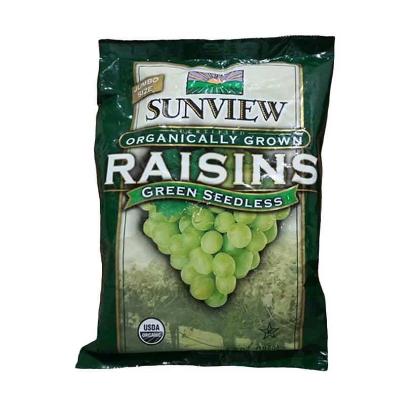 Jual Sunview ORGANIC Green Seedless Raisins (KEMASAN