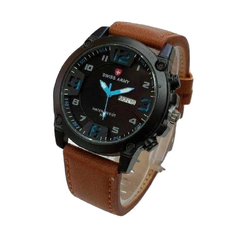 Jual Swiss Army SA 29 AD Leather Strap Elegant Jam Tangan 