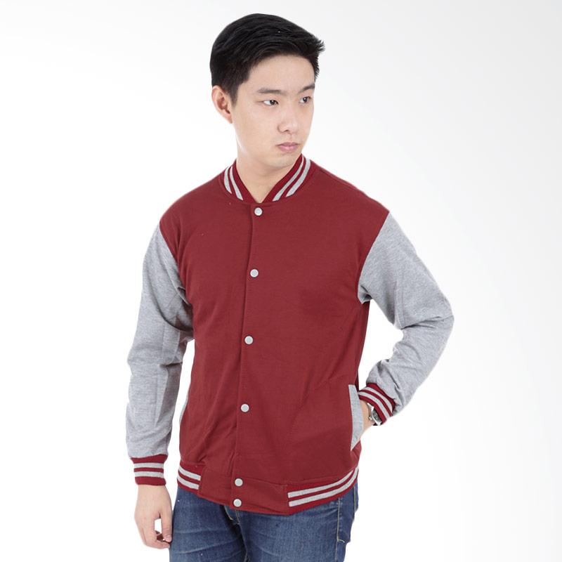 jual elfs shop fleece varsity lengan jaket pria abumuda maroon harga kualitas jual elfs shop fleece varsity lengan jaket pria abumuda maroon harga kualitas