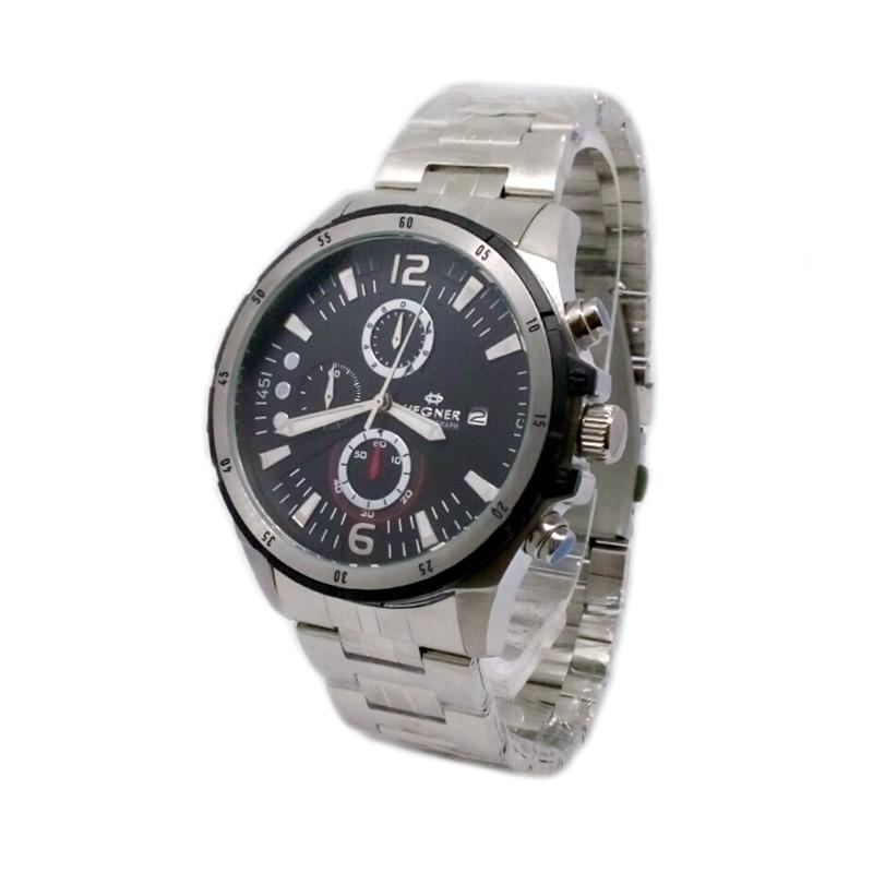 jual hegner chronograph tali rantai jam tangan pria 600187 b silver hitam harga jual hegner chronograph tali rantai jam tangan pria 600187 b silver hitam harga