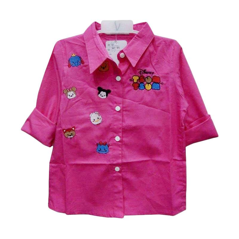 Jual Import  Kid TsumTsum Baju  Atasan  Perempuan Pink 