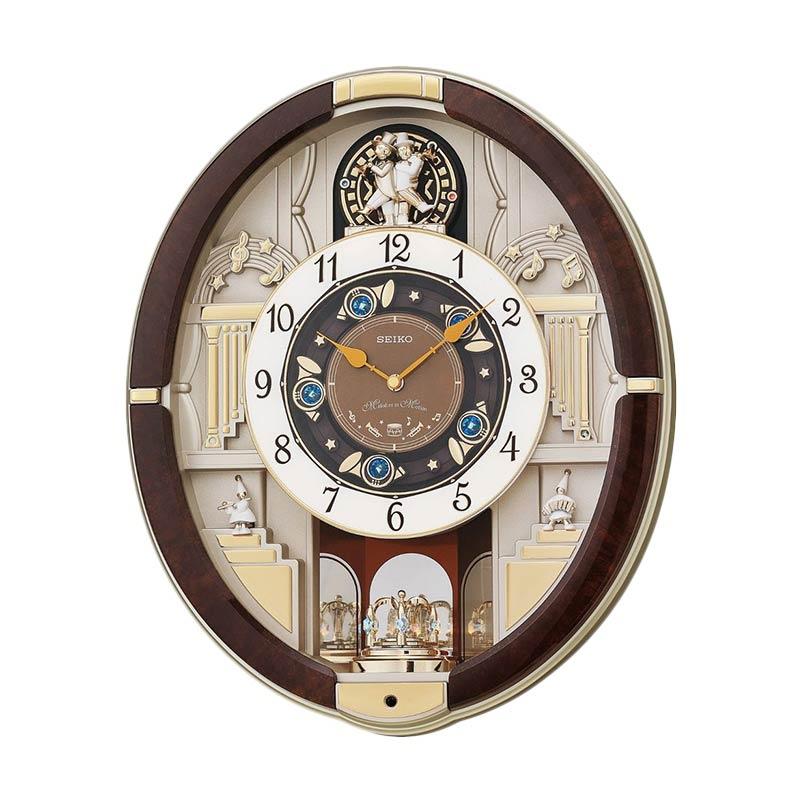 Promo SEIKO QXM289B Westminster Chime Musical Wall Clock Jam Dinding