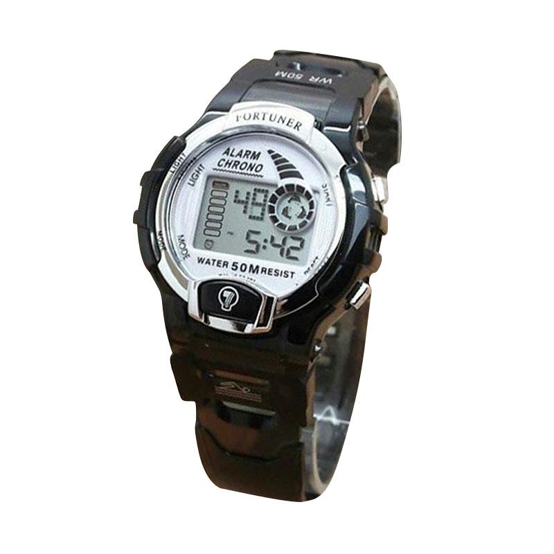 Jual Fortuner FRR3260 Digital Jam Tangan Wanita Hitam di Seller
