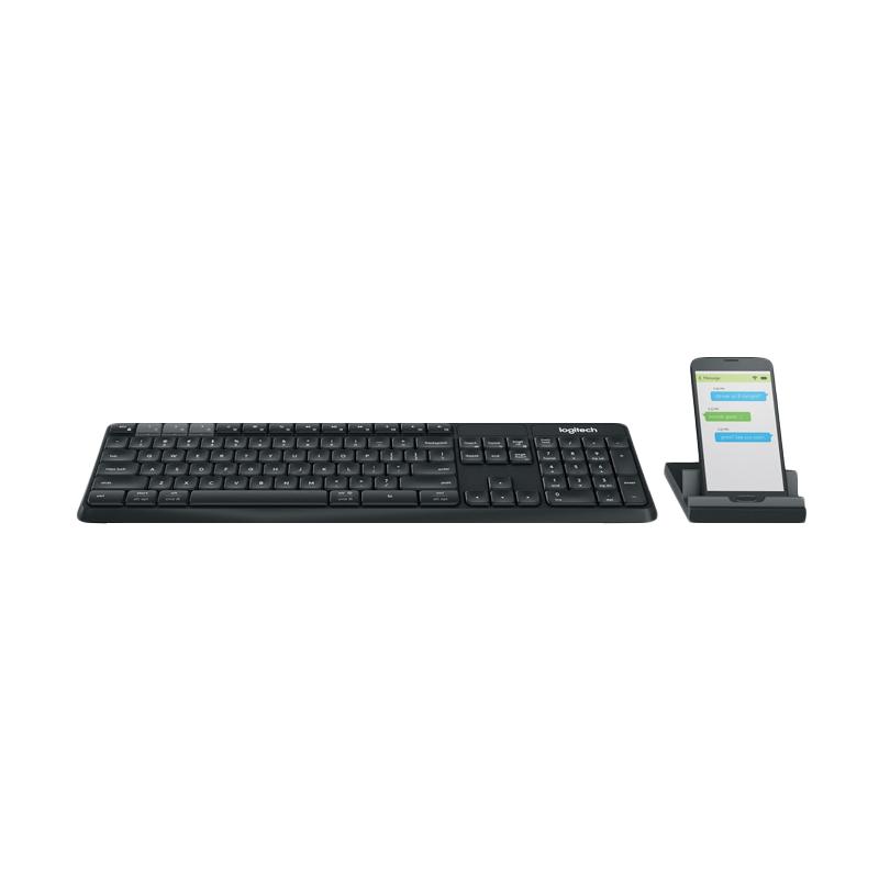 Jual Logitech K375s MultiDevice Wireless Keyboard and Stand Combo di