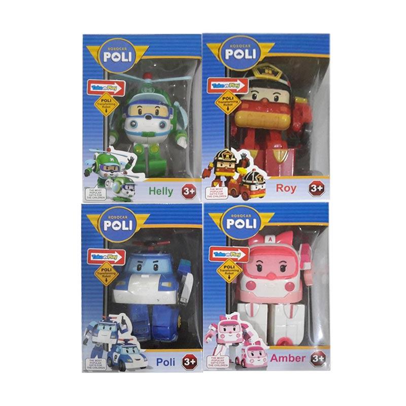 Jual CL Kiddos Robocar Poli, Roy, Heli, dan Amber Robot 