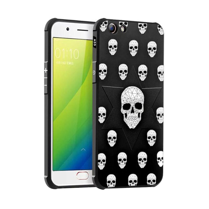 jual cocose motif 3d skull rubber painting tpu softcase casing for oppo f1s a59 free tempered jual cocose motif 3d skull rubber painting tpu softcase casing for oppo f1s a59 free tempered