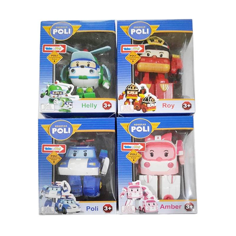 Jual CL Kiddos Robocar Poli Roy Heli Amber Robot Car 