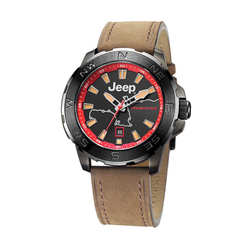 jual jeep wrangler rubicon automatic jpw63202 jam tangan pria black brown harga jual jeep wrangler rubicon automatic jpw63202 jam tangan pria black brown harga