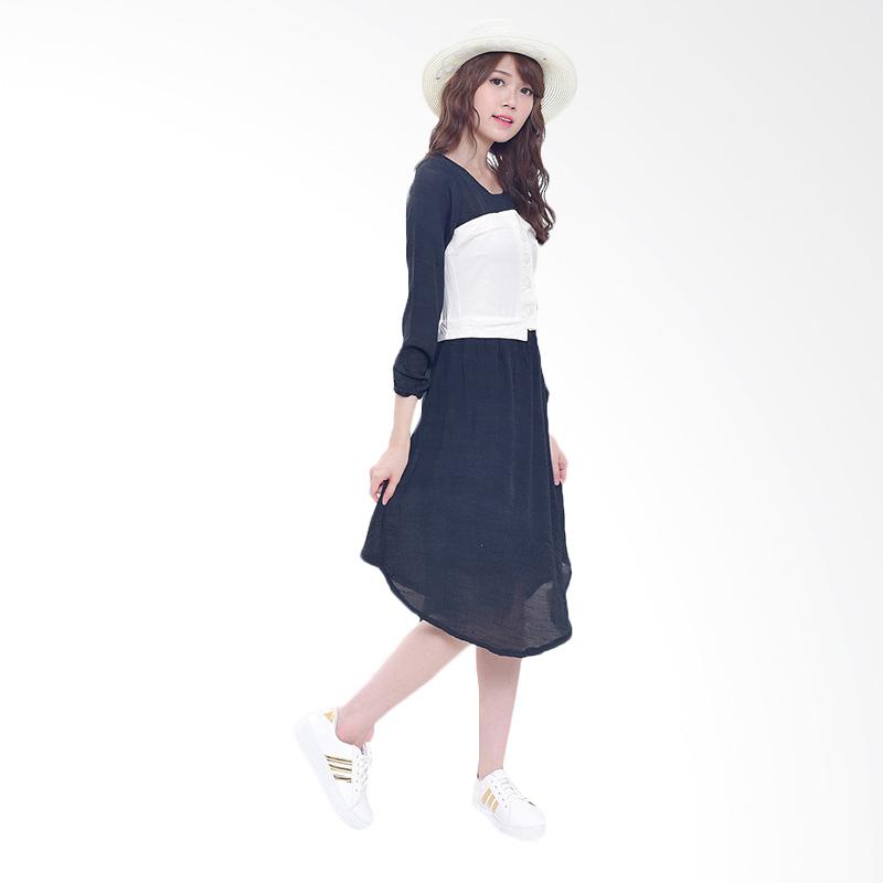 Jual Daily Deals - Jfashion Korean Style Midi Dress