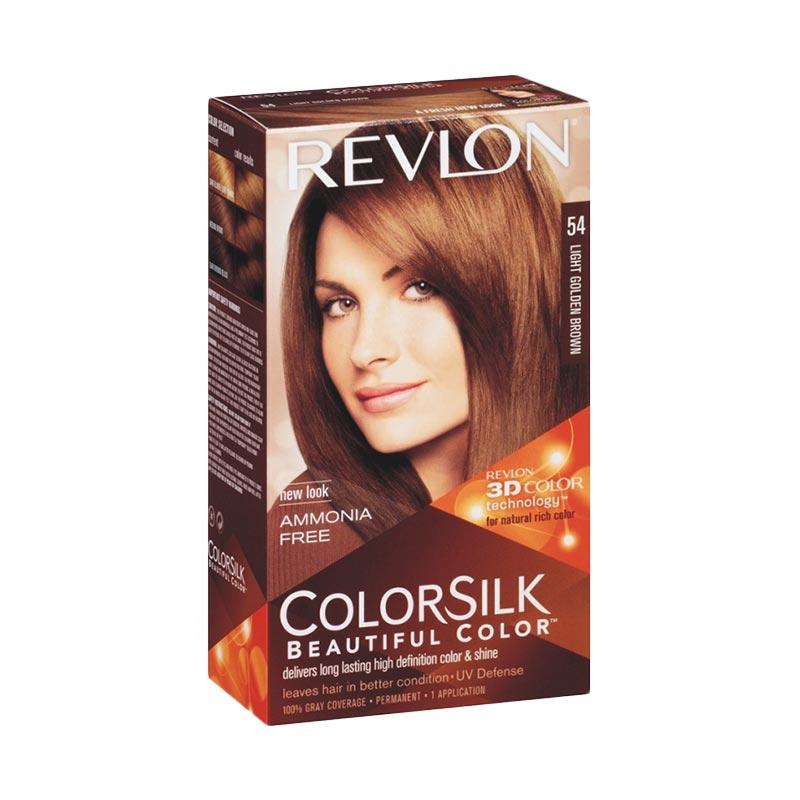 Promo Revlon Colorsilk Beautiful 54 Cat Rambut - Light Golden Brown di