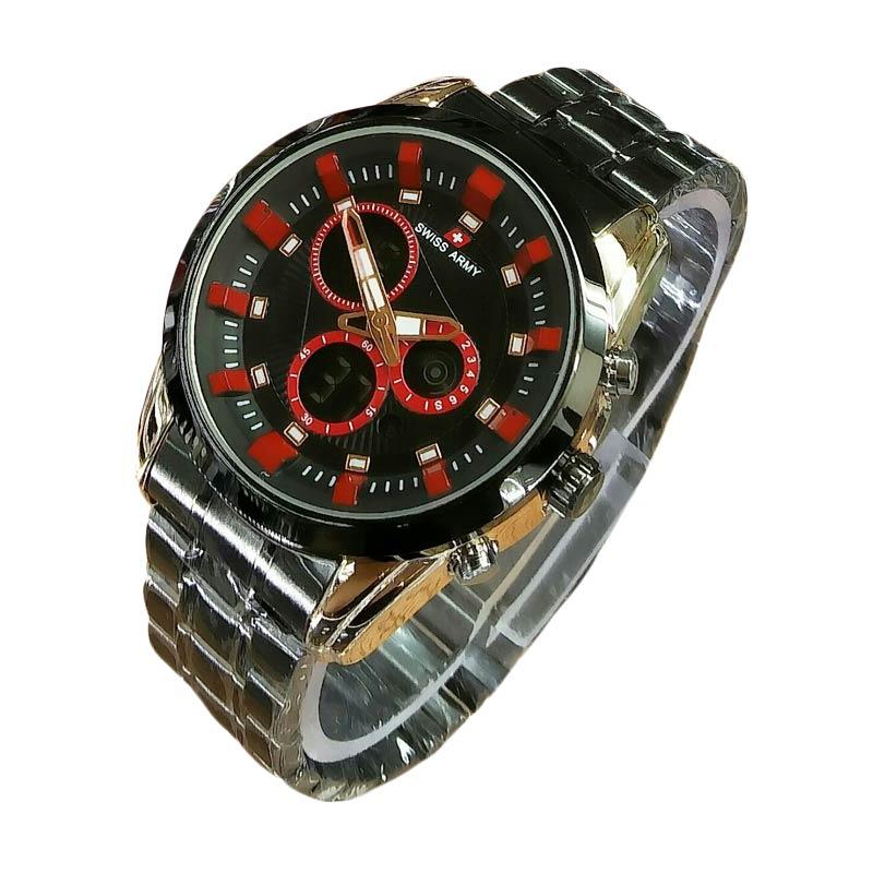 Jual Swiss Army SA5144A GR Dual Time Jam Tangan Pria 