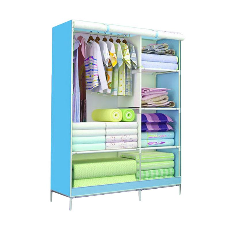 Jual Godric Motif Farmhouse Lemari Baju 3D Rak Pakaian Jual Godric Motif Farmhouse Lemari Baju 3D Rak Pakaian