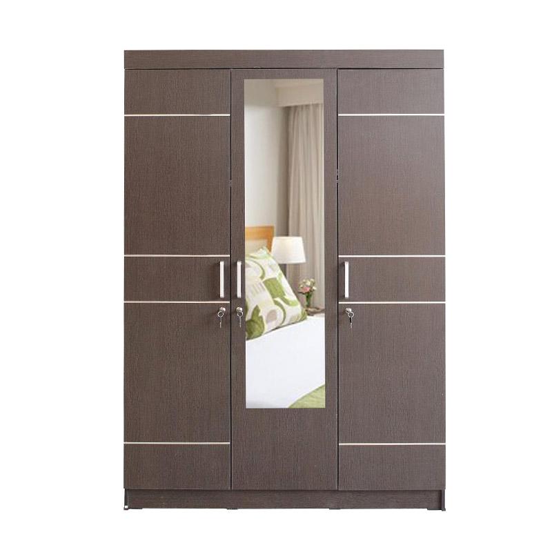 Jual MD Furniture Lemari  Pakaian  3  Pintu  Ruteran dan 