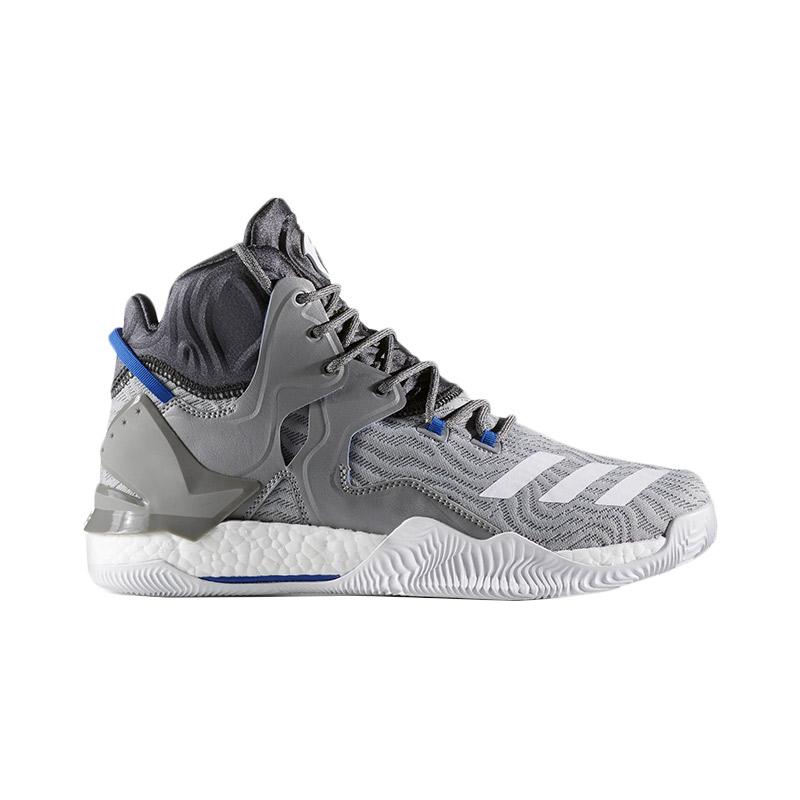 jual adidas basketball nba derrick 7 grey white jual adidas basketball nba derrick 7 grey white