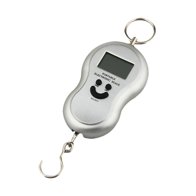 jual miibox portable electronic scale timbangan gantung digital silver 50 kg harga jual miibox portable electronic scale timbangan gantung digital silver 50 kg harga