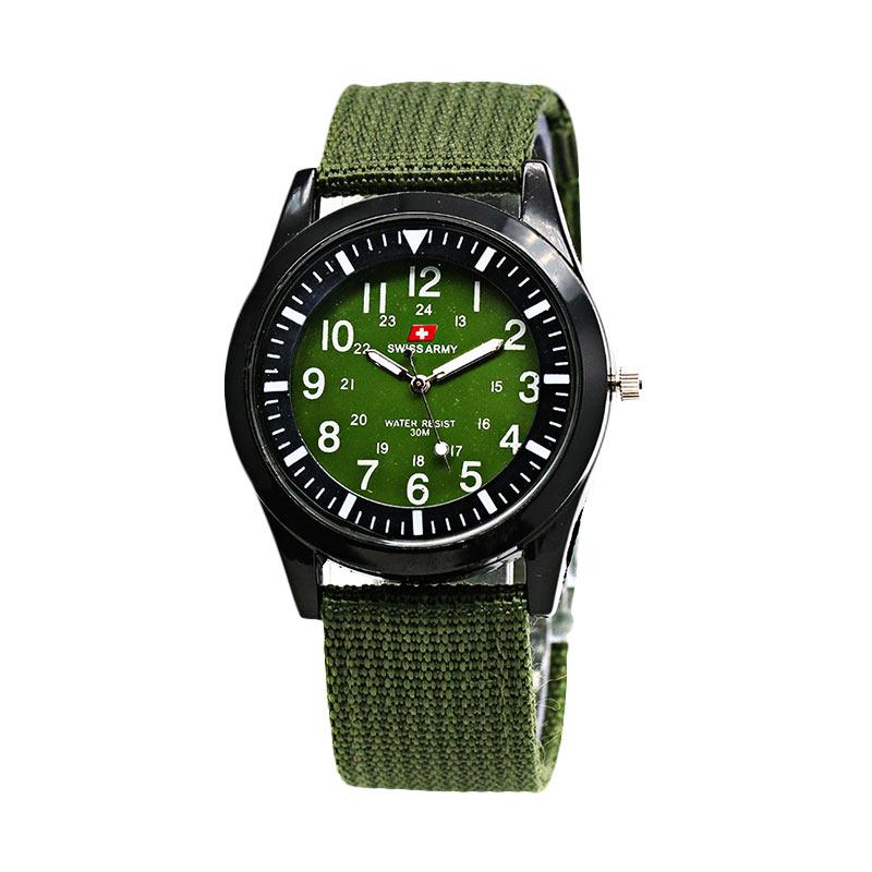 Jual Swiss Army 0028 Strap Kanvas Jam Tangan Wanita 