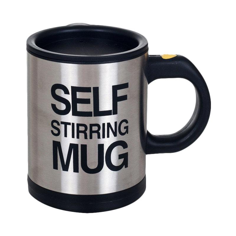 Jual Self Stirring Mug Gelas  Pengaduk Otomatis Hitam 