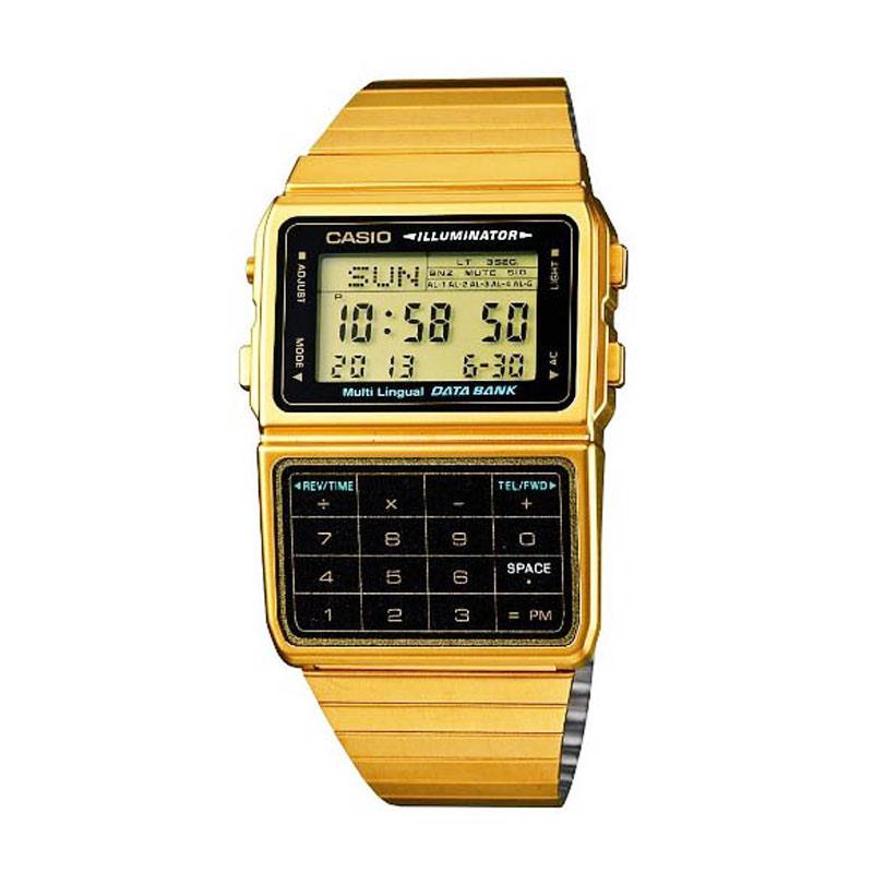 Jual Casio DBC611G1DR Multi Lingual Databank Calculator Jam Tangan