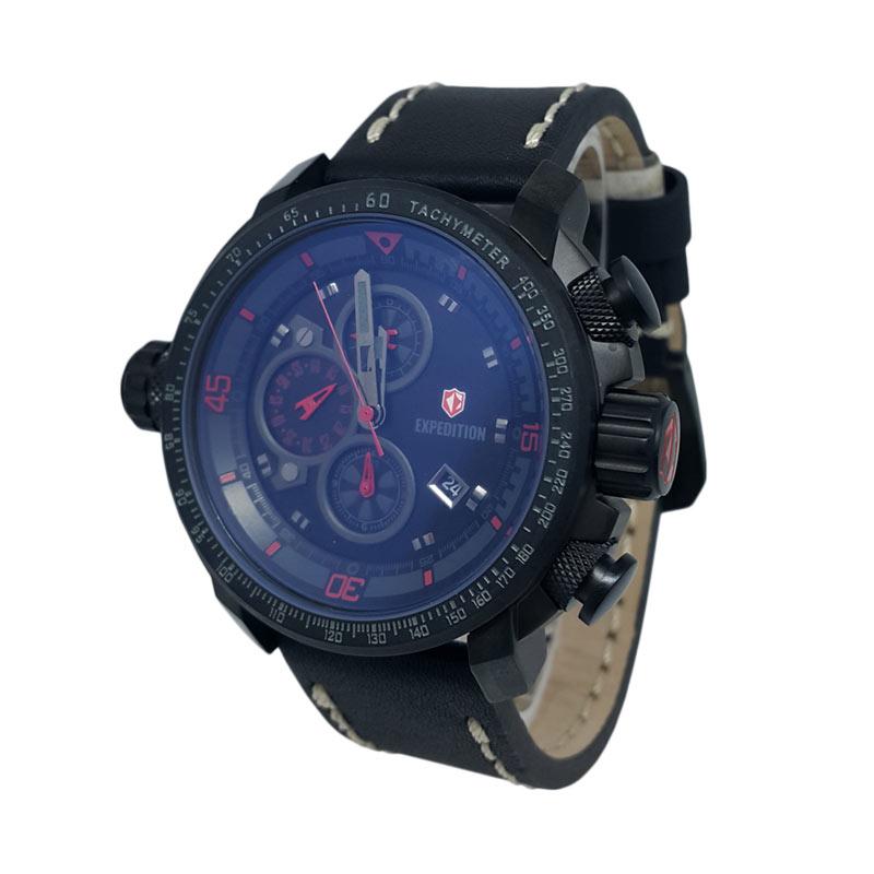Jual Expedition Chronograph Tali Kulit Jam Tangan Pria 