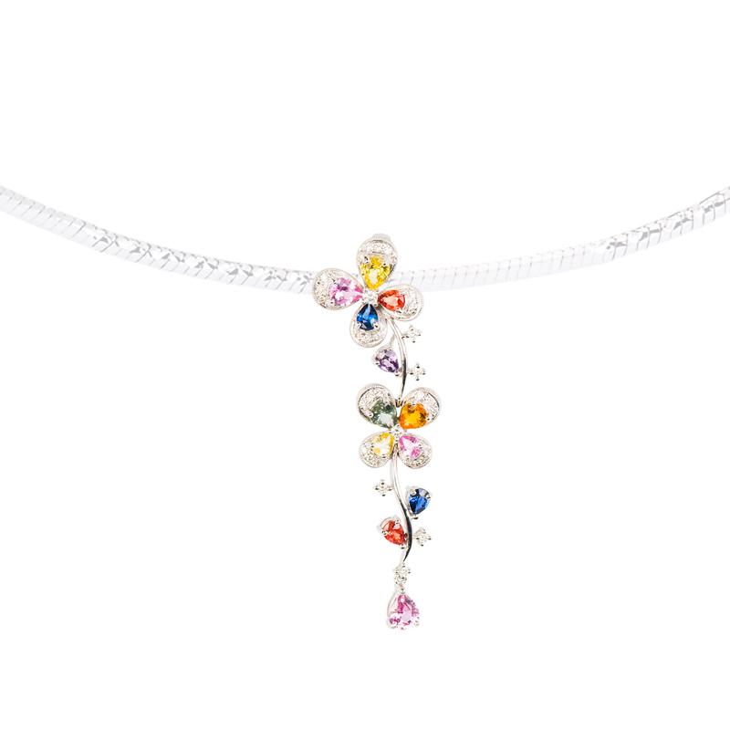 Jual Emas Gold Gloria Bunga Topas Warna Warni G-5B-045