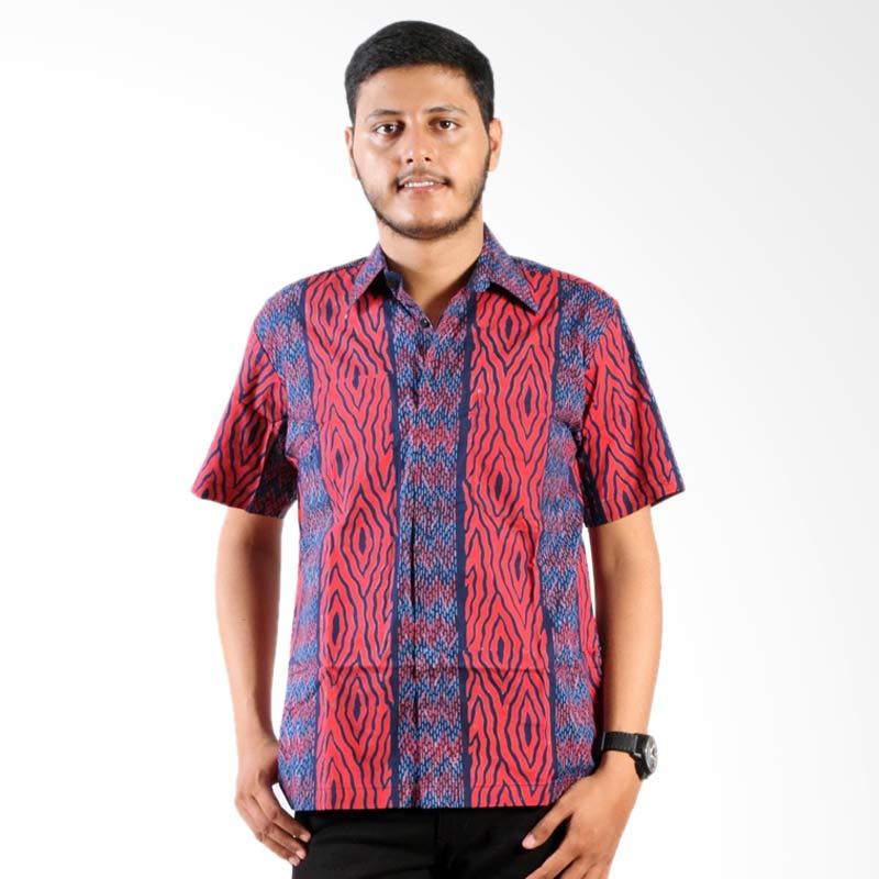 Kemeja Batik Mendung Merah jual batik nulaba cap kemeja pria lengan pendek sby mega Kemeja Batik Mendung Merah jual batik nulaba cap kemeja pria lengan pendek sby mega