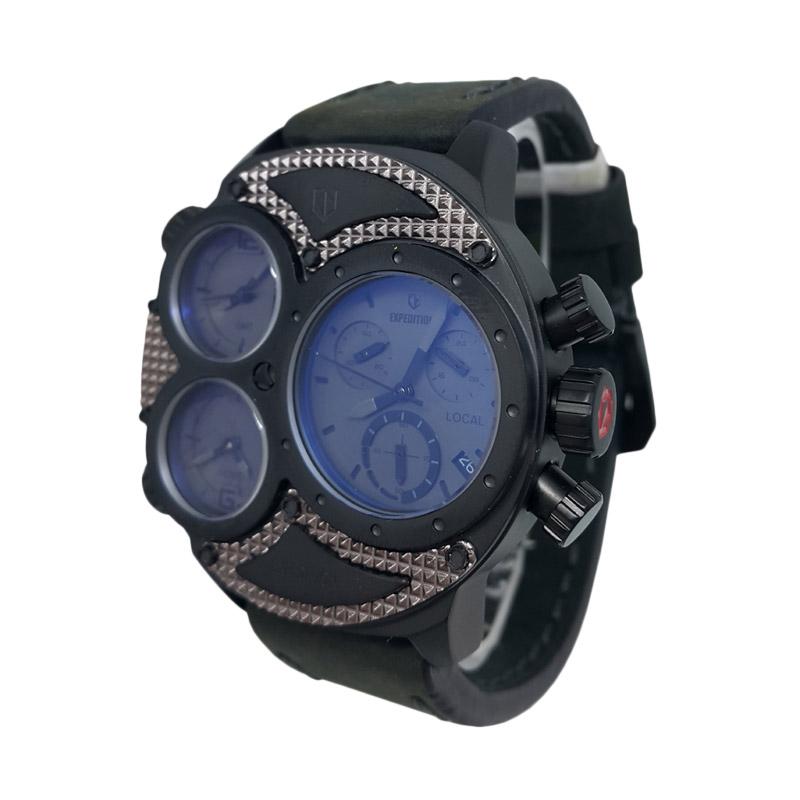 Jual Expedition Chronograph Tali Kulit Jam Tangan Pria 