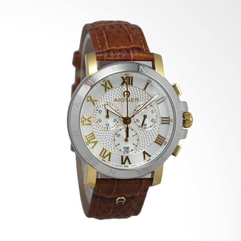 Harga Aigner A09010 Triento Brown Jam Tangan Pria 