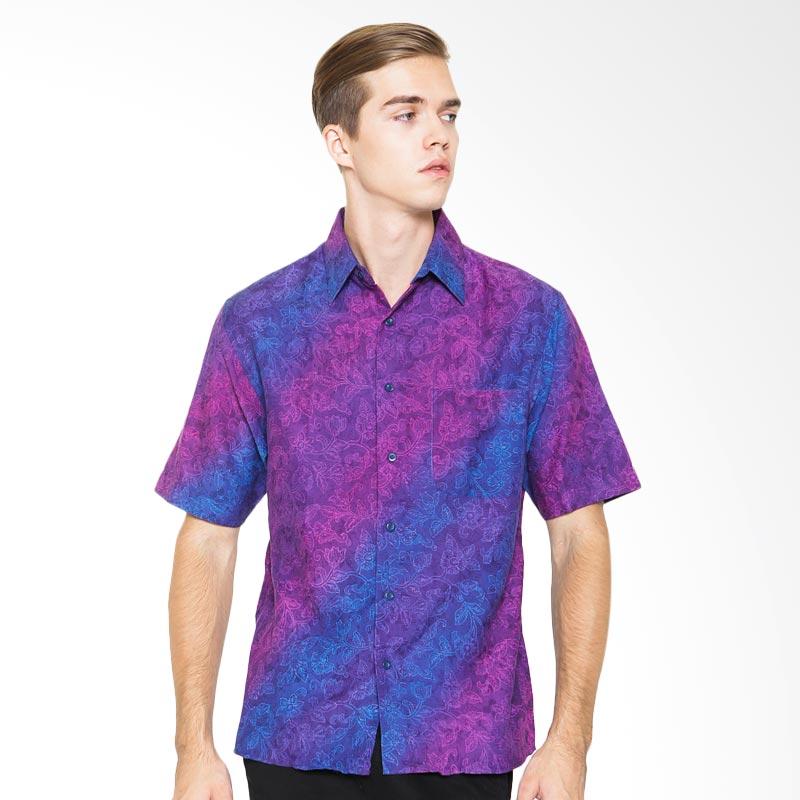 Jual Parama Batik Lengan Pendek Slim Fit Iris Kemeja Batik 