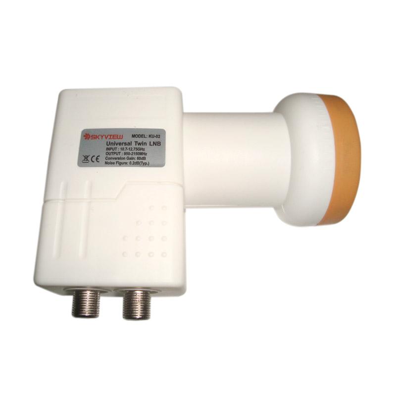 jual skyview lnb ku band offset dual out ku 02 receiver parabola for 2 receiver 0 2 db jual skyview lnb ku band offset dual out ku 02 receiver parabola for 2 receiver 0 2 db