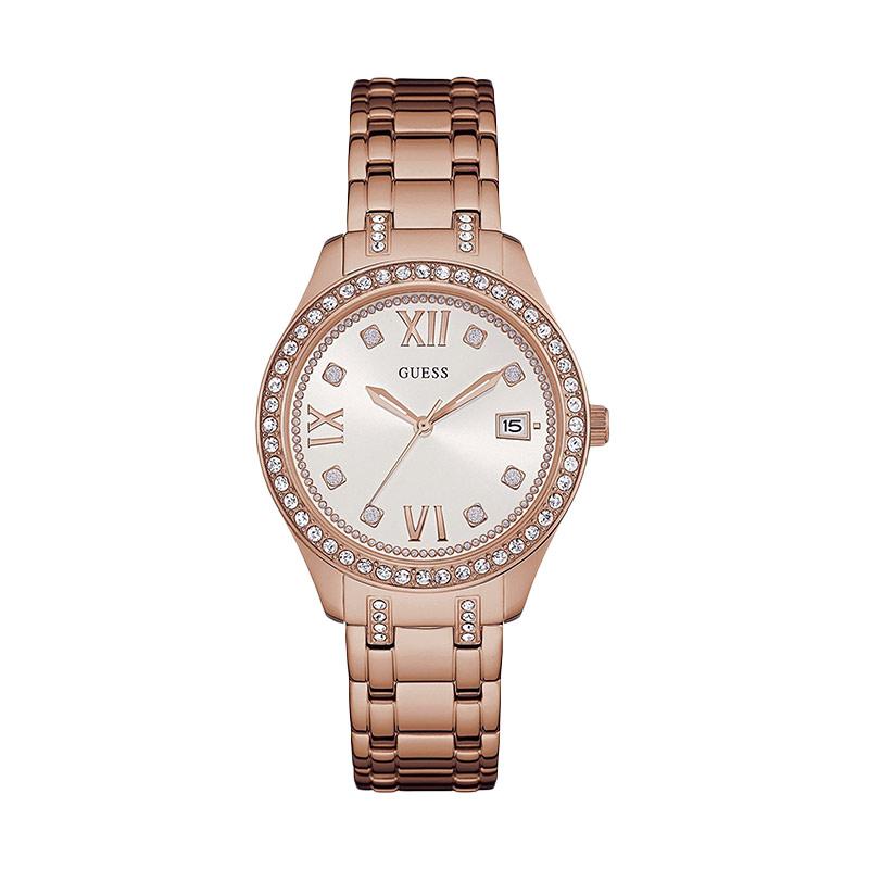 Jual Guess W0848L3 Jam Tangan Wanita Stainless Crystal