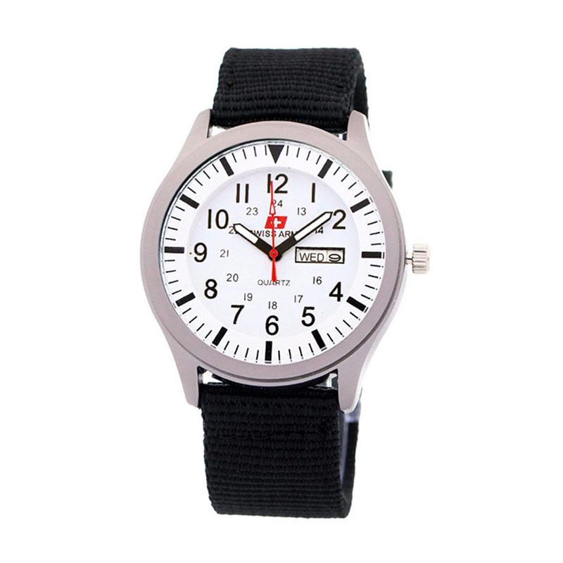 jual swiss army 7826 kanvas jam tangan pria hitam putih harga kualitas jual swiss army 7826 kanvas jam tangan pria hitam putih harga kualitas