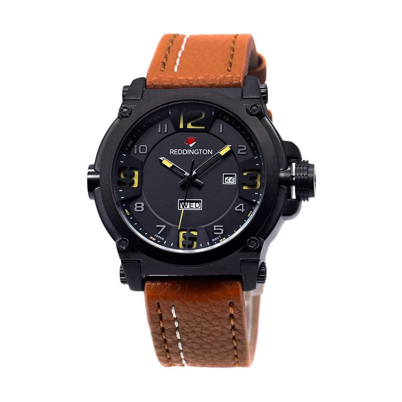 Jual Reddington Strap Kulit Coklat Jam Tangan Pria 3038
