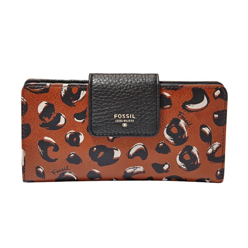 Jual Fossil Sydney Tab Clutch Cheetah SL 6701B989 Dompet