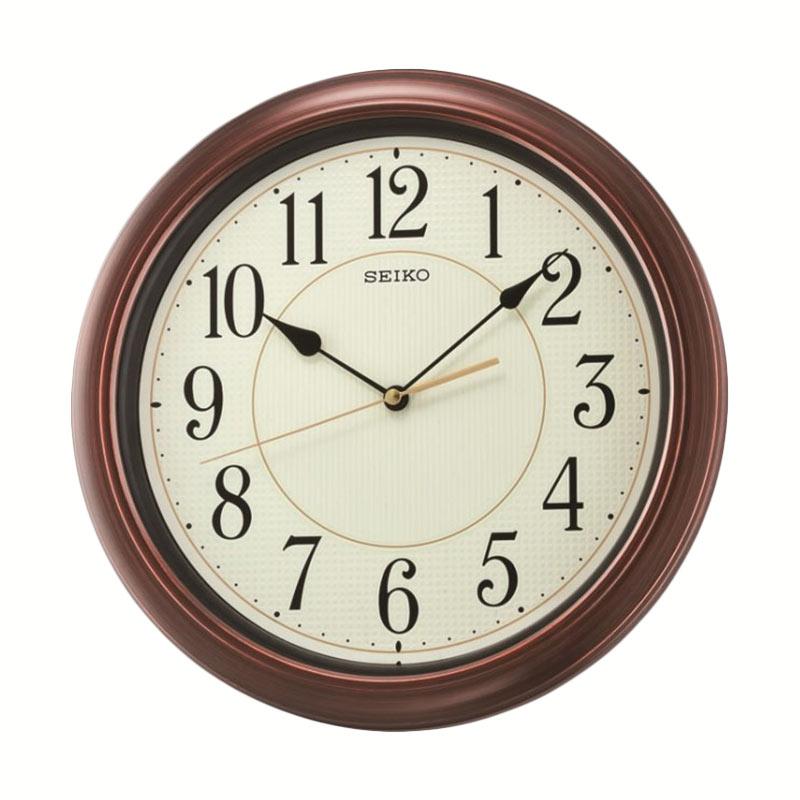 jual seiko qxa616 lumibrite sweep wall clocks jam dinding brown 32 cm harga jual seiko qxa616 lumibrite sweep wall clocks jam dinding brown 32 cm harga