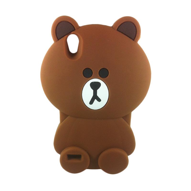 jual silicon 3d kartun teddy brown line softcase casing for oppo f1 harga jual silicon 3d kartun teddy brown line softcase casing for oppo f1 harga