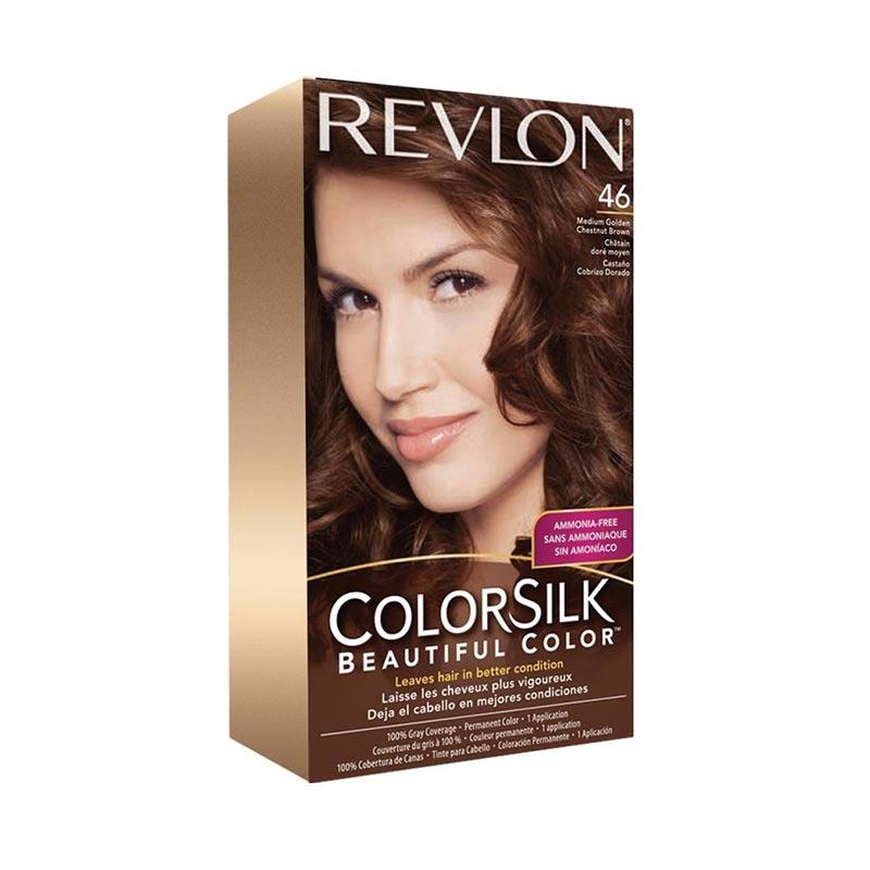 Jual Revlon Colorsilk Beautiful 46 Cat Rambut - Golden Chestnut Brown