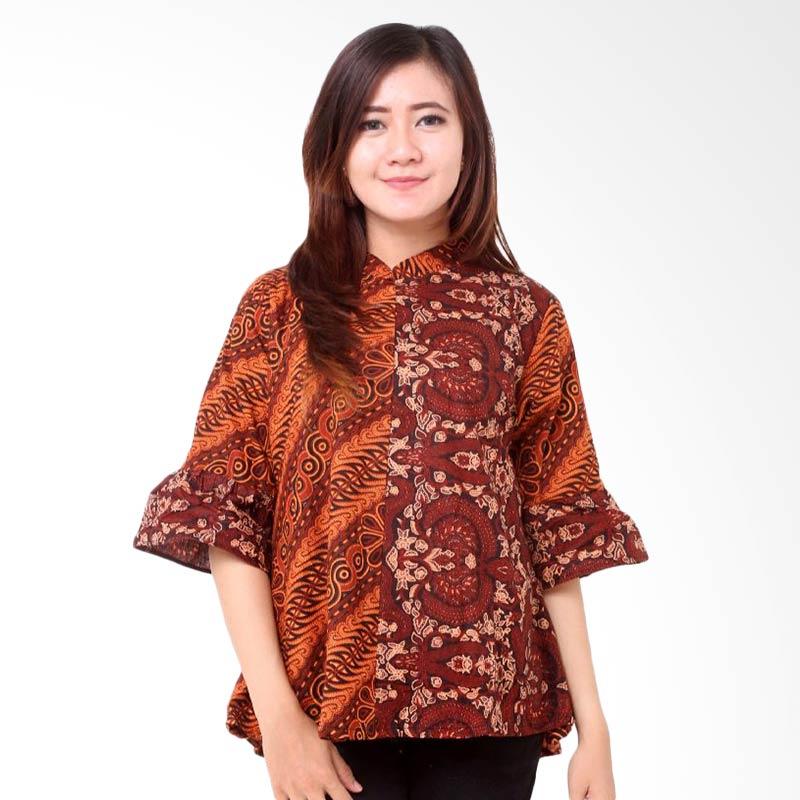 Jual Batik Distro BA8099 Blus Shanghai Kombinasi Atasan Jual Batik Distro BA8099 Blus Shanghai Kombinasi Atasan