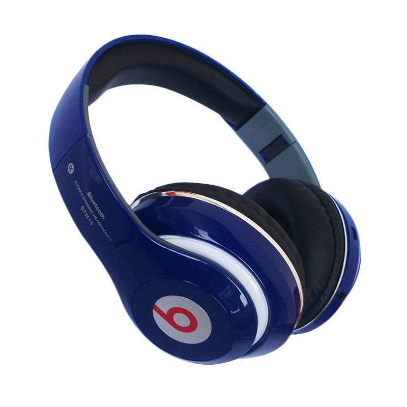 Jual Universal STN-13 Studio With Fm Radio Headset Bluetooth - Biru