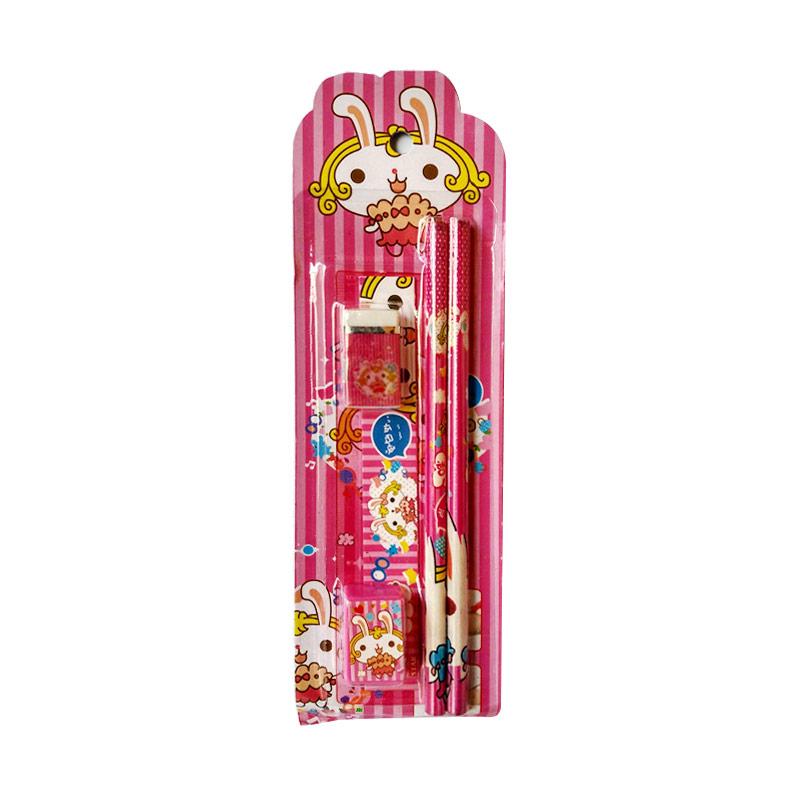Jual Orange's Kartun Set Alat Tulis - Pink Online - Harga 