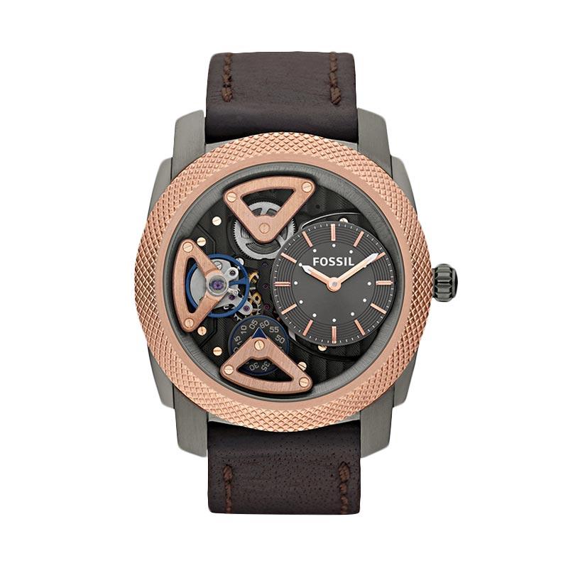 Jual Fossil Mechanical Twist Leather ME 1122 Automatic Jam 
